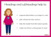 Headings and Subheadings - Years 3 and 4 Teaching Resources (slide 6/15)